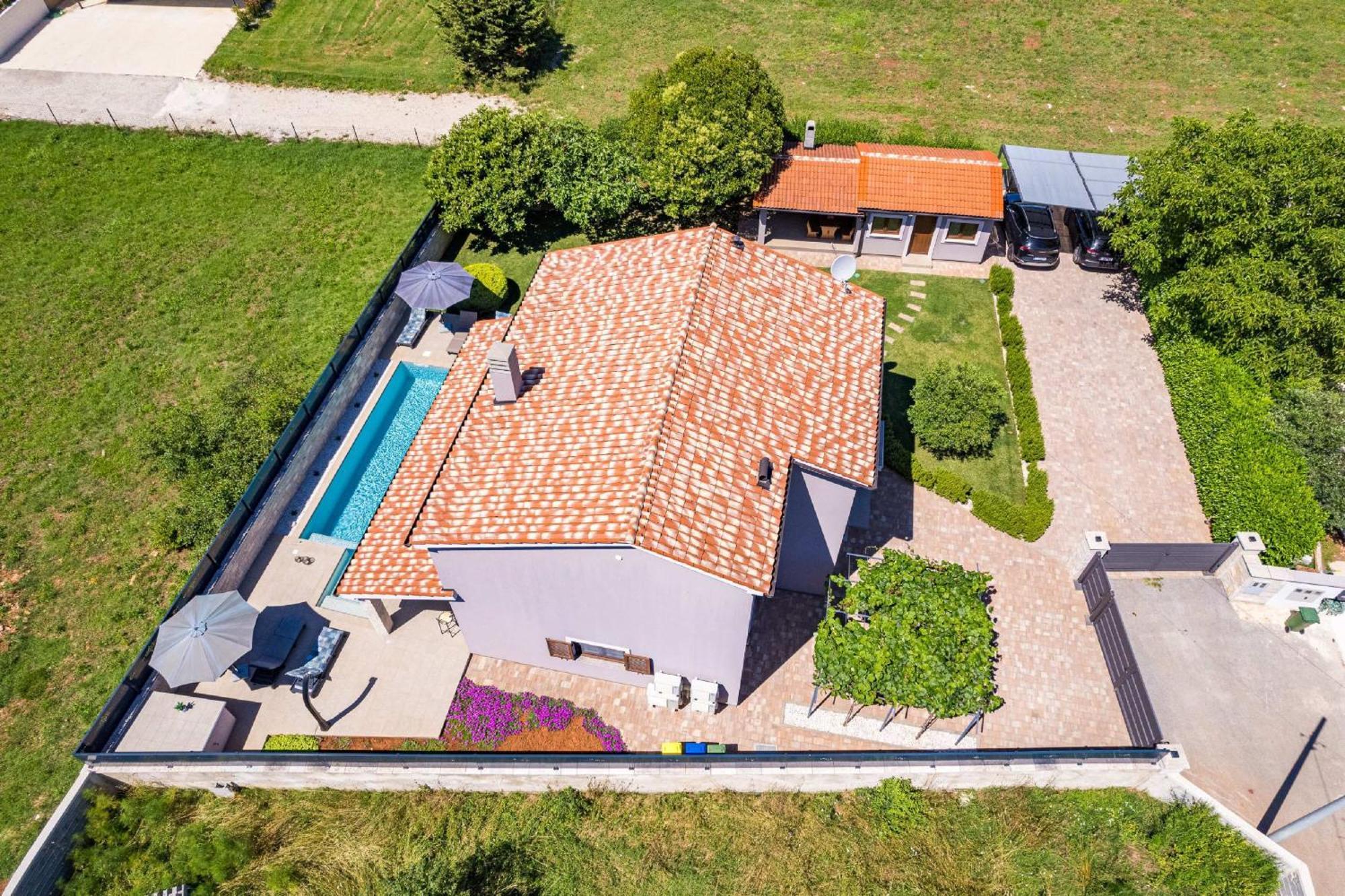 Villa Roma Near Pula For 6 People With Private Pool Jadreški Extérieur photo